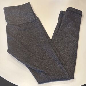 Lululemon Black Heather Herringbone Leggings